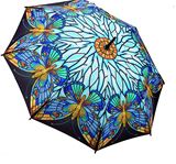 UBB00000-10 Stained Glass Butterfly Folding Umbrella (gift boxed)